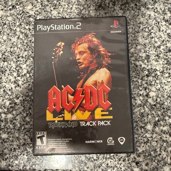 Rockband Other - ACDC Live Rockband Track Pack PlayStation 2 PS2 Game Complete